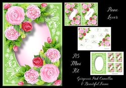 Gorgeous Pink Camellia & Beautiful Frame