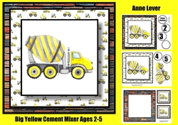 Big Yellow Cement Mixer Ages 2-5