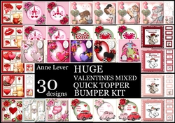 Huge valentines Mixed QUICK TOPPER Bumper Kit