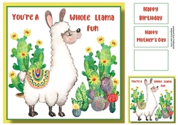 Youre A Whole Llama Fun 8x8