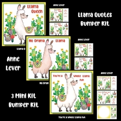 Llama Quotes Bumper Kit
