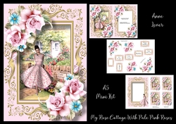 My Rose Cottage With Pale Pink Roses