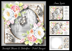 Beautiful Blooms & Butterflies - Pastel Bouquet