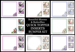 Beautiful Blooms & Butterflies QUICK TOPPER INSERTS Bumper Kit