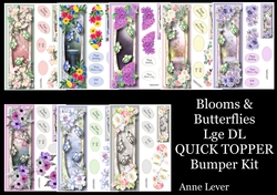 Blooms & Butterflies Large DL QUICK TOPPER Bumper Kit