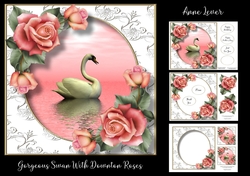 Gorgeous Swan With Downton Roses