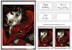Simple Dragon Print A5 28