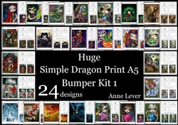 Huge Simple Dragon Print A5 Bumper Kit 1