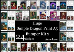 Huge Simple Dragon Print A5 Bumper Kit 2