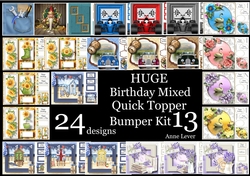 Huge Birthday Mixed QUICK TOPPER Bumper Kit 13