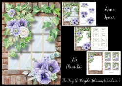 The Ivy & Purple Blooms Window 2