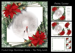 Faded Edge Christmas Scene - The Misty Walk
