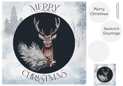 Winter Woodlands Christmas - Stag Portrait