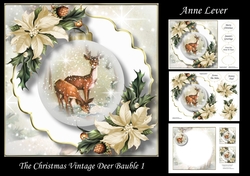 The Christmas Vintage Deer Bauble 1
