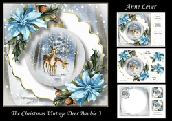The Christmas Vintage Deer Bauble 3