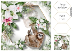 Amazonian Animals - Sloth 8x8