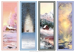 Winter Scene Bookmarks Sheet 8
