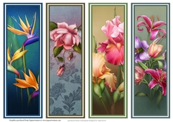 Gorgeous Floral Bookmarks Sheet 3