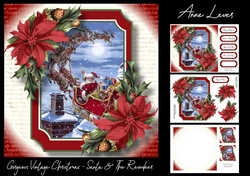 Gorgeous Vintage Christmas - Santa & The Reindeer