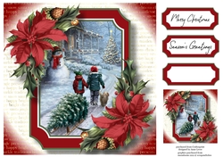 Gorgeous Vintage Christmas - Hello Mr Snowman 8x8