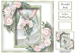 Beautiful Bridal Bouquet 2 8x8