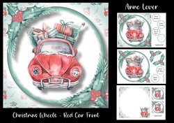 Christmas Wheels - Red Car Front