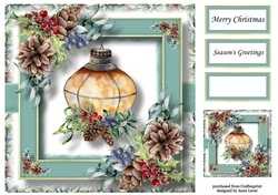 Gorgeous Christmas Lantern In Pewter 8x8