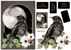 Art Nouveau Wild Autumn - Blackbird A5