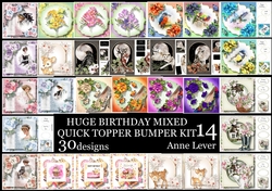 Huge Birthday Mixed QUICK TOPPER Bumper Kit 14
