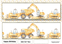 Landscape Lge DL - Yellow Diggers