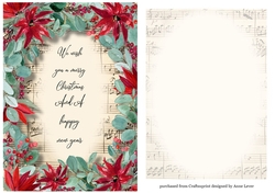 Christmas A5 Quick Topper With Floral Frame + Insert 1