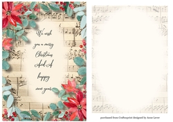 Christmas A5 Quick Topper With Floral Frame + Insert 3