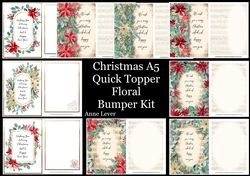 Christmas A5 Quick Topper Floral Bumper Kit