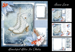 Beautiful Blue Ice Skates