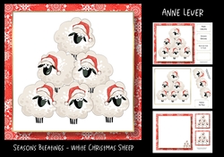 Seasons Bleatings - White  Christmas Sheep