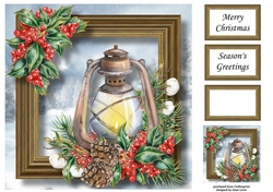 Gorgeous Christmas Lantern 3 8x8