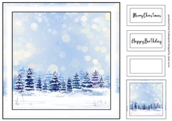 Simple Winter Landscape 1 (christmas or birthday)