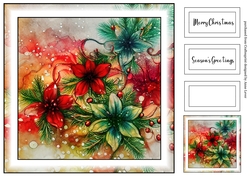 Simple Alcohol Ink Colourful Christmas 4