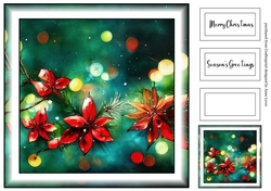 Simple Alcohol Ink Colourful Christmas 7