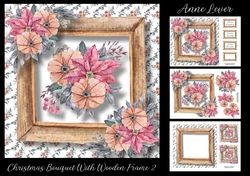 Christmas Bouquet With Wooden Frame 2