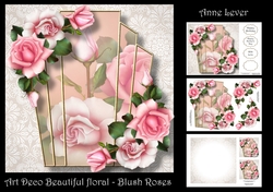 Art Deco Beautiful Floral - Blush Roses