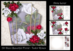 Art Deco Beautiful Floral - Tudor Roses