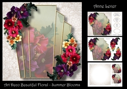 Art Deco Beautiful Floral - Summer Blooms