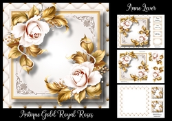Antique Gold Royal Roses