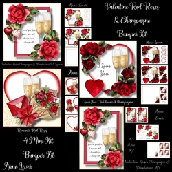 Valentine Red Roses & Champagne Bumper Kit