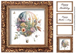 Vintage Floral Hot Air Balloon 4