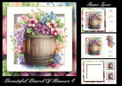 Beautiful Barrel Of Flowers 4