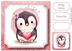 Cute Baby Animal Valentine - Penguin