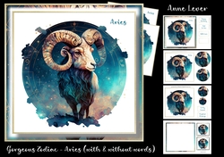 Gorgeous Zodiac - Aries (with & without name)
