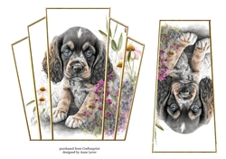 7x7 Art Deco Stacker - Cocker Spaniel Pup